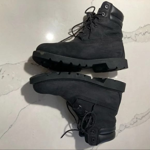 TIMBERLAND Sz Suede Lace Up Combat Moto Style Boots - Picture 3 of 13